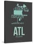 Atl Atlanta Poster 2-NaxArt-Stretched Canvas