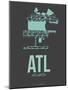 Atl Atlanta Poster 2-NaxArt-Mounted Art Print