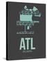 Atl Atlanta Poster 2-NaxArt-Stretched Canvas