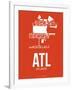 Atl Atlanta Poster 3-NaxArt-Framed Art Print