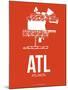 Atl Atlanta Poster 3-NaxArt-Mounted Art Print