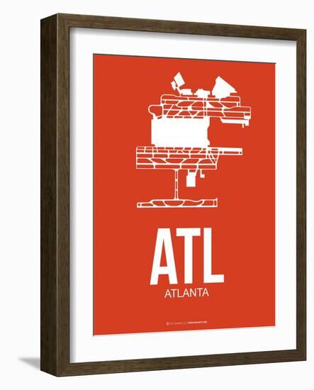 Atl Atlanta Poster 3-NaxArt-Framed Art Print