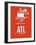 Atl Atlanta Poster 3-NaxArt-Framed Art Print