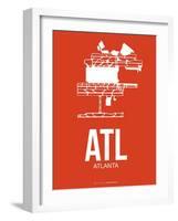 Atl Atlanta Poster 3-NaxArt-Framed Art Print