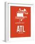 Atl Atlanta Poster 3-NaxArt-Framed Art Print