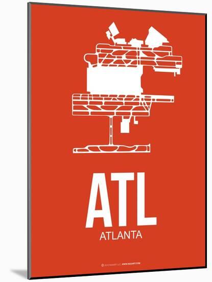 Atl Atlanta Poster 3-NaxArt-Mounted Art Print