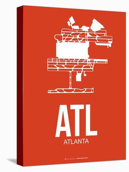 Atl Atlanta Poster 3-NaxArt-Stretched Canvas