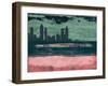 Atlanta Abstract Skyline I-Emma Moore-Framed Art Print