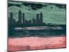 Atlanta Abstract Skyline I-Emma Moore-Mounted Art Print