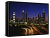 Atlanta at Dusk-James Randklev-Framed Stretched Canvas