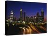 Atlanta at Dusk-James Randklev-Stretched Canvas