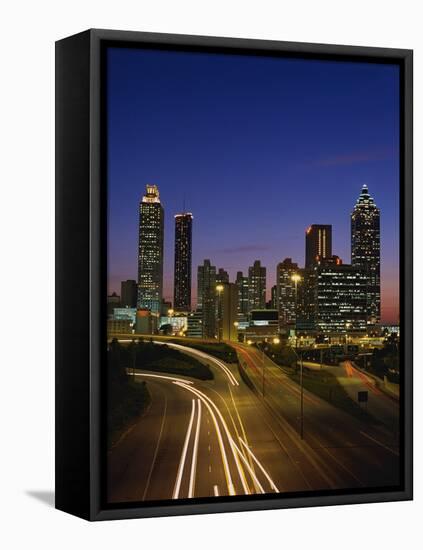 Atlanta at Dusk-James Randklev-Framed Stretched Canvas