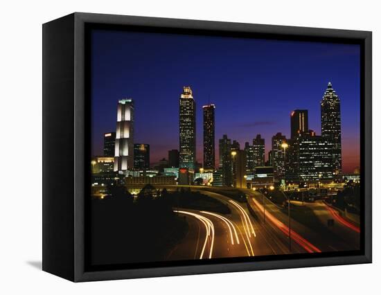 Atlanta at Dusk-James Randklev-Framed Stretched Canvas