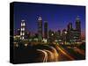 Atlanta at Dusk-James Randklev-Stretched Canvas