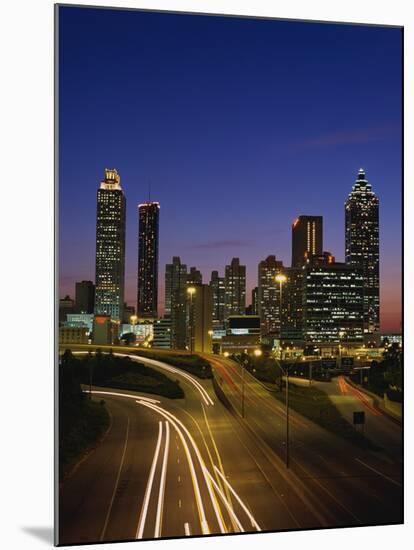 Atlanta at Dusk-James Randklev-Mounted Photographic Print