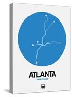 Atlanta Blue Subway Map-NaxArt-Stretched Canvas