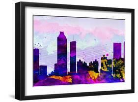 Atlanta City Skyline-NaxArt-Framed Art Print