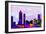 Atlanta City Skyline-NaxArt-Framed Art Print