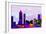 Atlanta City Skyline-NaxArt-Framed Art Print