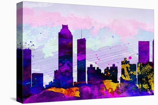 Atlanta City Skyline-NaxArt-Stretched Canvas