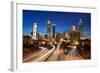 Atlanta Downtown Skyline during Twilight Blue Hour-Rob Hainer-Framed Photographic Print