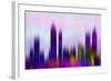 Atlanta Downtown Skyline-NaxArt-Framed Art Print