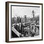 Atlanta, GA, Sherman's Men in Confederate Fort, Civil War-Lantern Press-Framed Art Print