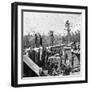 Atlanta, GA, Sherman's Men in Confederate Fort, Civil War-Lantern Press-Framed Art Print