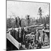 Atlanta, GA, Sherman's Men in Confederate Fort, Civil War-Lantern Press-Mounted Art Print