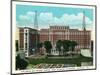 Atlanta, Georgia - Atlanta-Biltmore Hotel Exterior and Sunken Gardens View-Lantern Press-Mounted Art Print