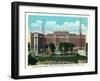 Atlanta, Georgia - Atlanta-Biltmore Hotel Exterior and Sunken Gardens View-Lantern Press-Framed Art Print