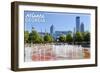 Atlanta, Georgia - Centennial Park Fountains-Lantern Press-Framed Art Print