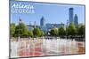 Atlanta, Georgia - Centennial Park Fountains-Lantern Press-Mounted Art Print