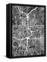 Atlanta Georgia City Map-Michael Tompsett-Framed Stretched Canvas