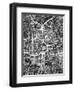 Atlanta Georgia City Map-Michael Tompsett-Framed Art Print