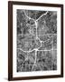 Atlanta Georgia City Map-Michael Tompsett-Framed Art Print