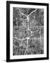 Atlanta Georgia City Map-Michael Tompsett-Framed Art Print