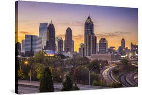 Atlanta, Georgia Downtown Skyline at Sunrise.-SeanPavonePhoto-Stretched Canvas