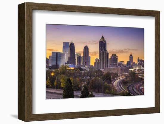 Atlanta, Georgia Downtown Skyline at Sunrise.-SeanPavonePhoto-Framed Photographic Print