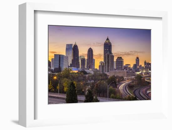 Atlanta, Georgia Downtown Skyline at Sunrise.-SeanPavonePhoto-Framed Photographic Print