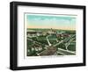 Atlanta, Georgia - School of Technology Campus Aerial-Lantern Press-Framed Art Print