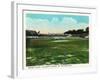 Atlanta, Georgia - School of Technology Grant Field-Lantern Press-Framed Art Print