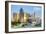 Atlanta, Georgia - Skyline during Day-Lantern Press-Framed Art Print