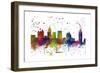 Atlanta Georgia skyline MCLR 1-Marlene Watson-Framed Giclee Print