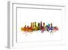 Atlanta Georgia Skyline-Michael Tompsett-Framed Art Print