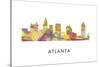 Atlanta Georgia Skyline-Marlene Watson-Stretched Canvas