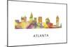 Atlanta Georgia Skyline-Marlene Watson-Mounted Premium Giclee Print