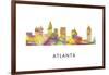 Atlanta Georgia Skyline-Marlene Watson-Framed Giclee Print