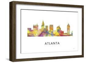 Atlanta Georgia Skyline-Marlene Watson-Framed Giclee Print