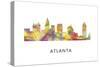 Atlanta Georgia Skyline-Marlene Watson-Stretched Canvas